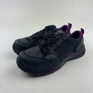 Timberland PRO Reaxion Composite Toe Work Shoes A2174 Black Purple Women's 8.5